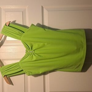 ❇️Joseph Ribkoff Bright lime greem woman's blouse Size 10 soft comfy fit